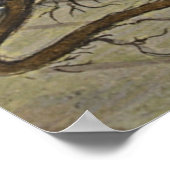 古代植物芸術ゴールデンロッド ポスター (角)