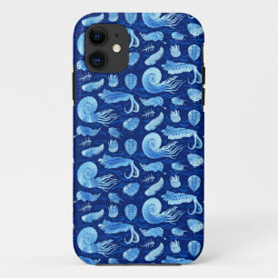 古代海の動物:三葉虫類、アノマロカリス…… iPhone 11 ケース
