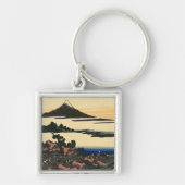 古代甲斐国 |葛飾北斎スケッチ キーホルダー (正面)
