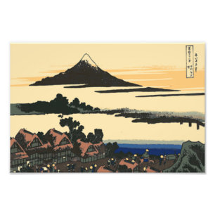 古代甲斐国 葛飾北斎スケッチ フォトプリント