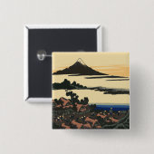 古代甲斐国 |葛飾北斎スケッチ 缶バッジ (正面&裏面)