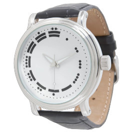 古代白黒マヤ数字ベクトルアート 腕時計