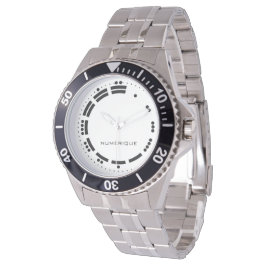 古代白黒マヤ数字ベクトルアート 腕時計