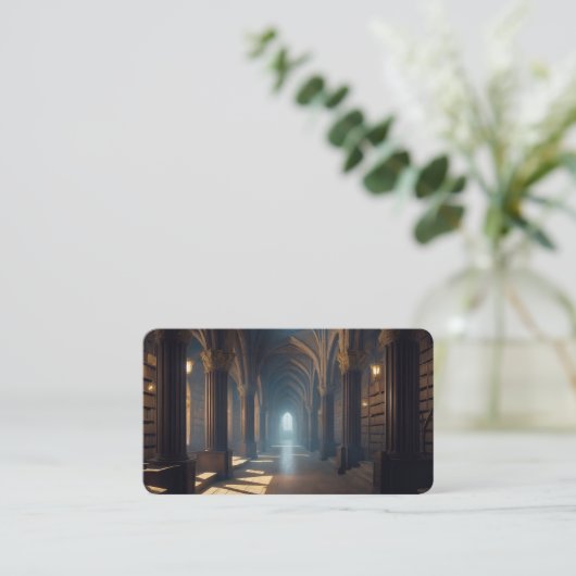 古代知識ブックマークのホール 名刺 (スタンド正面)