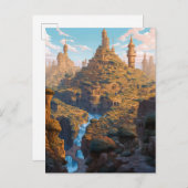 古代石器市ファンタジー芸術 ポストカード (正面/裏面)