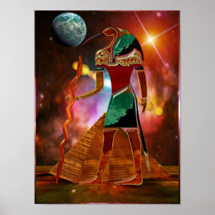 古代秘密THOTH 3Dのエジプト人のサイエンスフィクション ポスター