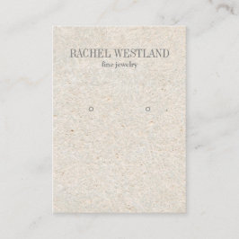 古代紙ラグジュアリージュエリーイヤリングディスプレイ 名刺