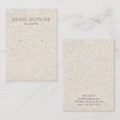 古代紙ラグジュアリージュエリーイヤリングディスプレイ 名刺 (正面/裏面)