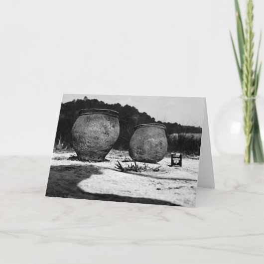 古代素焼鉢、南メキシコ カード (正面)