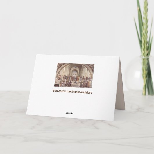 古代美術学校の挨拶状 カード (裏面)