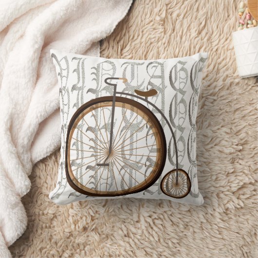 古代自転車 クッション (ブランケット)