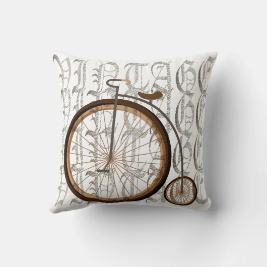 古代自転車 クッション (裏面)