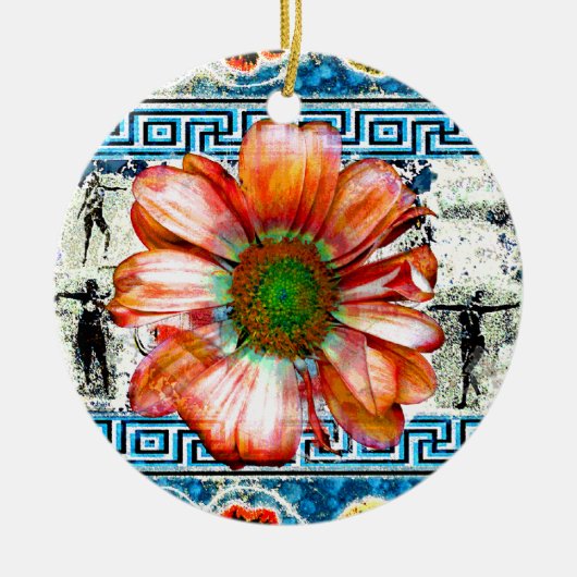 古代舞踊 セラミックオーナメント (正面)