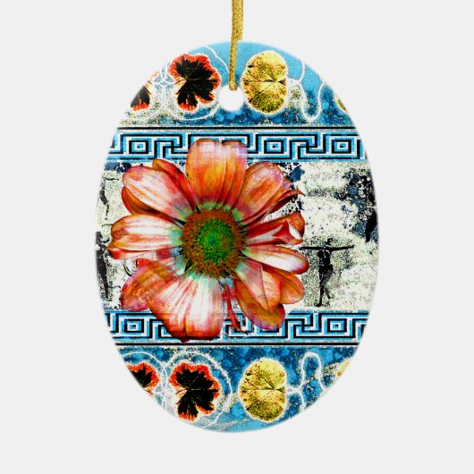 古代舞踊 セラミックオーナメント (正面)