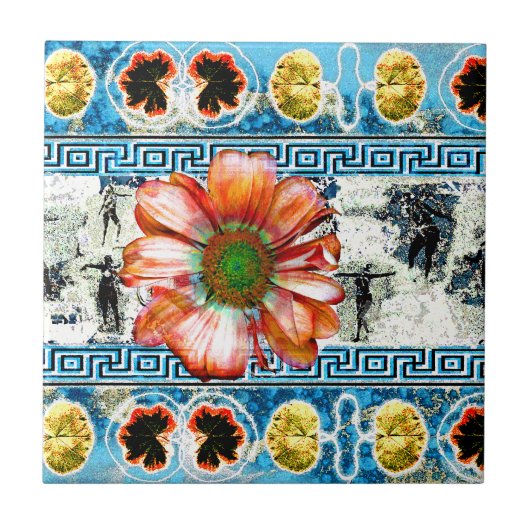 古代舞踊 タイル (正面)