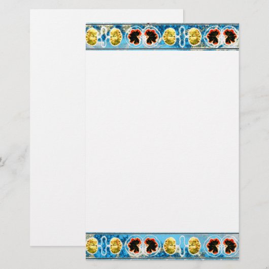 古代舞踊 便箋 (正面/裏面)