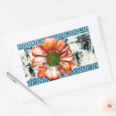 古代舞踊 長方形シール (封筒)