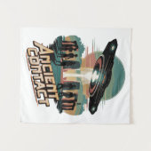 古代連絡の-忘れエイリアンの遭遇 タペストリー (正面(横))