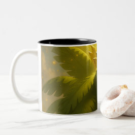 古代遺跡の輝かしい守護者 ツートーンマグカップ