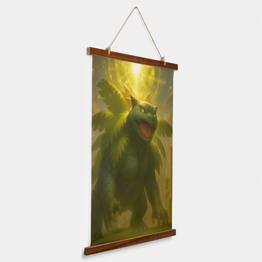 古代遺跡の輝かしい守護者 吊り下げ型タペストリー (傾斜あり)