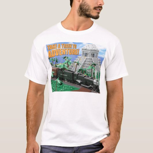 古代遺跡への列車探検Tシャツ Tシャツ (正面)