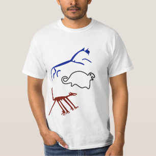 古代部族の地芸-古代動物 Tシャツ