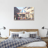 古代都市のフェアグラウンドフランスのラウンドアバウト キャンバスプリント (インサイチュ (寝室))