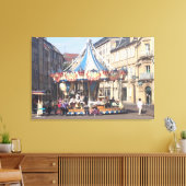 古代都市のフェアグラウンドフランスのラウンドアバウト キャンバスプリント (インサイチュ (リビング))