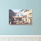 古代都市のフェアグラウンドフランスのラウンドアバウト キャンバスプリント (インサイチュ (ウッドフロア))