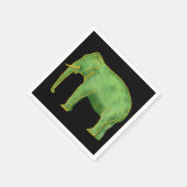 古代金ゴールドと玉象 スタンダードカクテルナプキン (角)