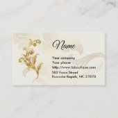 古代金ゴールド装飾の名刺 名刺 (正面)