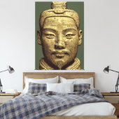 古代金色アート 兵馬俑 キャンバスプリント (インサイチュ (寝室))