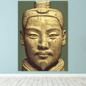 古代金色アート 兵馬俑 キャンバスプリント (インサイチュ (ウッドフロア))