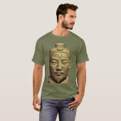 古代金色アート 兵馬俑 Tシャツ (正面フル)