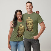 古代金色アート 兵馬俑 Tシャツ (ユニセックス)