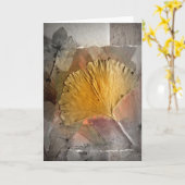 古代金 カード (黄色い花)