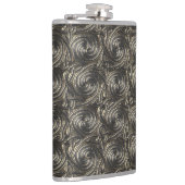 古代銀製のケルト族の螺線形の結合型 フラスク (右)