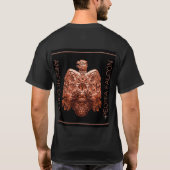 古代銅のピオリア・ファルコン復元Tシャツ Tシャツ (裏面)