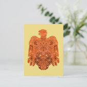 古代銅ペオリア《鳥》ハヤブサ復元はがき ポストカード (スタンド正面)