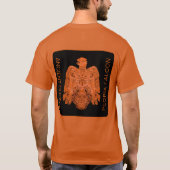 古代銅ペオリア《鳥》ハヤブサ復元 Tシャツ (裏面)