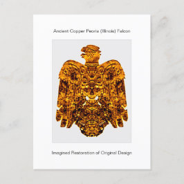 古代銅ペオリア《鳥》ハヤブサ1859カードを見つけた ポストカード