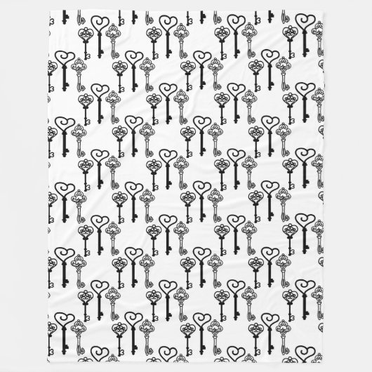 古代鍵フリースブランケット、大 フリースブランケット (正面)