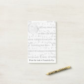 古代音楽 ポストイット (デスク上)