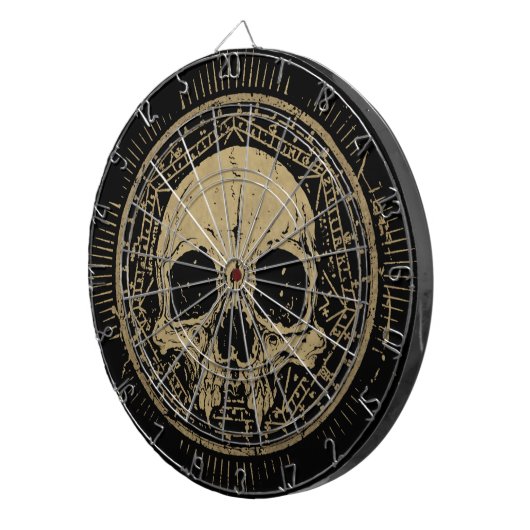 古代頭骨 ダーツボード (正面右)