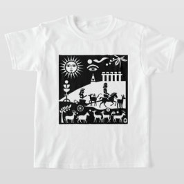 古代風のイラスト Tシャツ