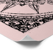 古代風バラポスター ポスター (角)