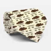 古代魚の旧式なプリント ネクタイ (ロール)