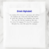 古代24ギリシャ文字 | ギリシャ文字 長方形シール (バッグ)