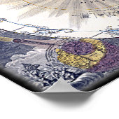 古代〔占星術の〕十二宮図図 ポスター (角)