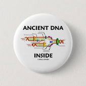 古代DNAの内部(DNAの写しのユーモア) 缶バッジ (正面)